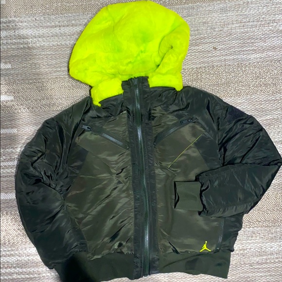 Womens Jordan Brand Faux Fur Bomber 